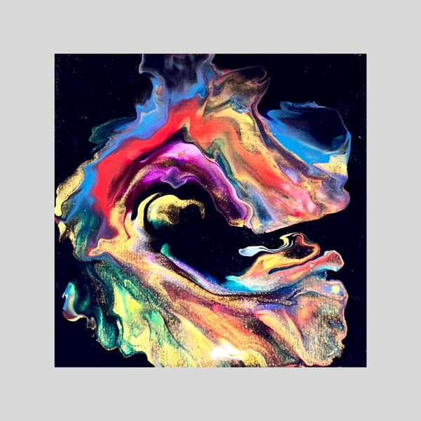 Rainbow Concerts, 6" x 6" Painting Wendy Mataija