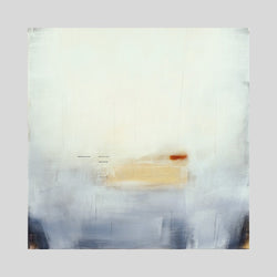 Rainy Day Beach, 28" x 28" Painting Janet Taylor