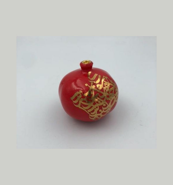 Red Pomegranate, 5" x 5" x 4" Craft Arta Gallery Shop