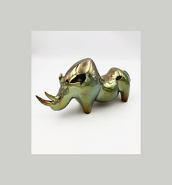 Rhino, 12" x 5" x 7" Craft Arta Gallery Shop