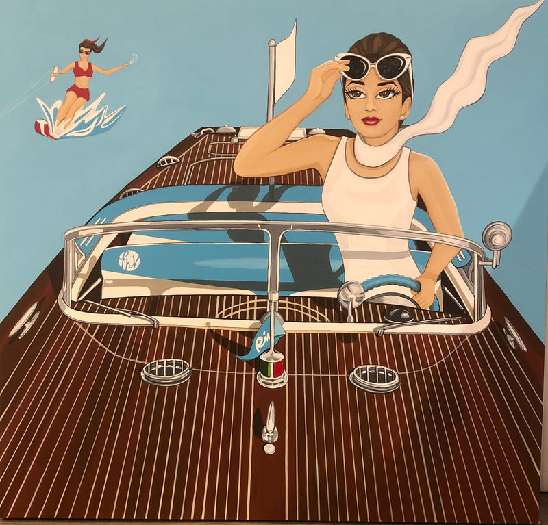 Riva! Riva! , 36" x36" Painting M. Vella