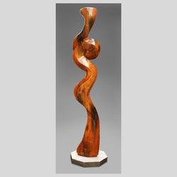 "Rolling Rhythm," 100" x 21" x 21" Sculpture Claus Heinecke