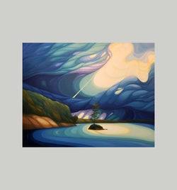 Semiwite Lake, Mississagi Park, 48" x 60" Painting Jan Wheeler