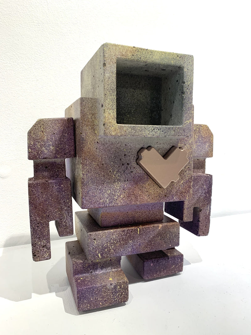 Serendipity Lovebot, 12" x 10" x 9" Sculpture M. Del Degan