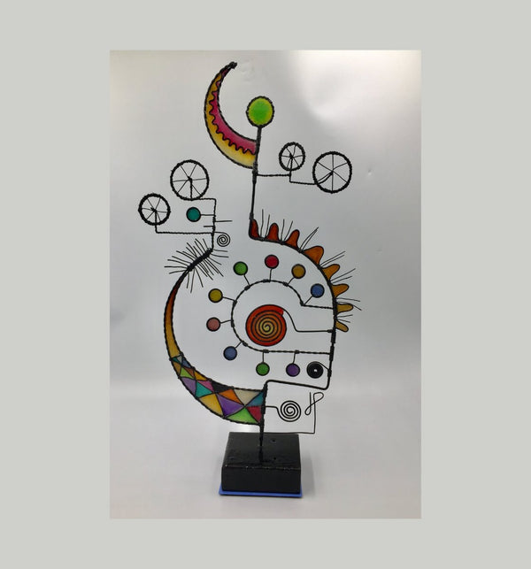 The Colourful Shades of my Love for you, 21" x 12" x 3.5" Sculpture J. Paterson