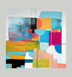Time Between Seconds, 36" x 36" Painting A. Borycki