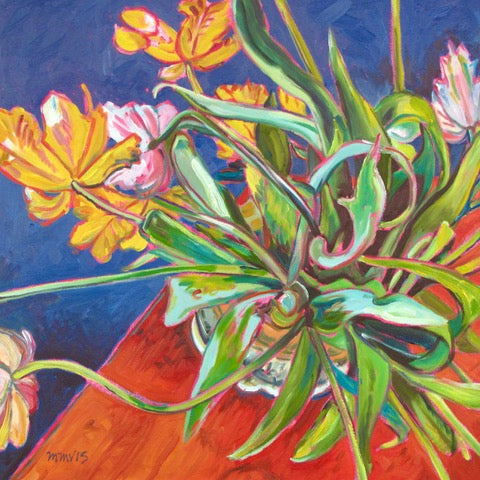 "To Reach You," 24" x 24" Painting M. McLorn Valle