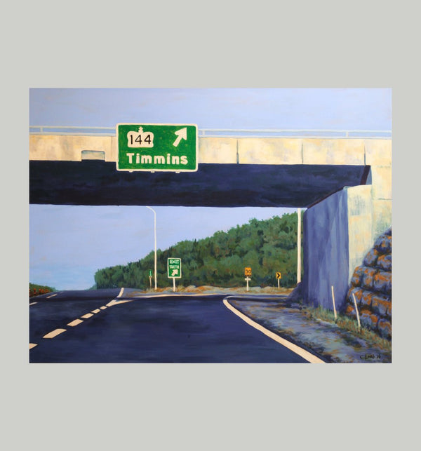 To Timmins, 30" x 40" Painting Carol Loeb