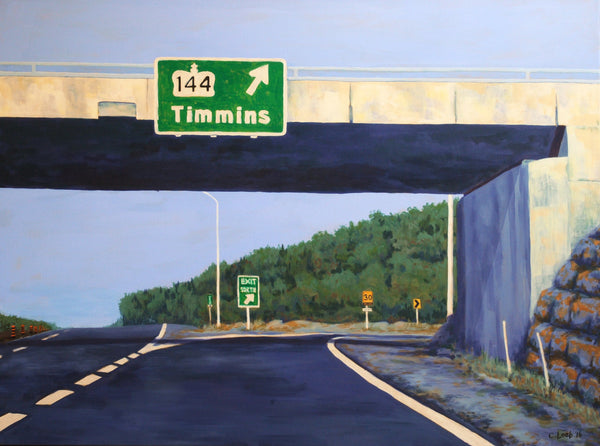 To Timmins, 30" x 40" Painting Carol Loeb