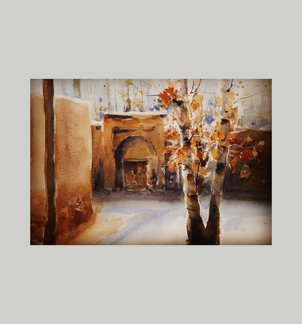 UNtitled - 14" x 18" Painting Z. Sadeghi