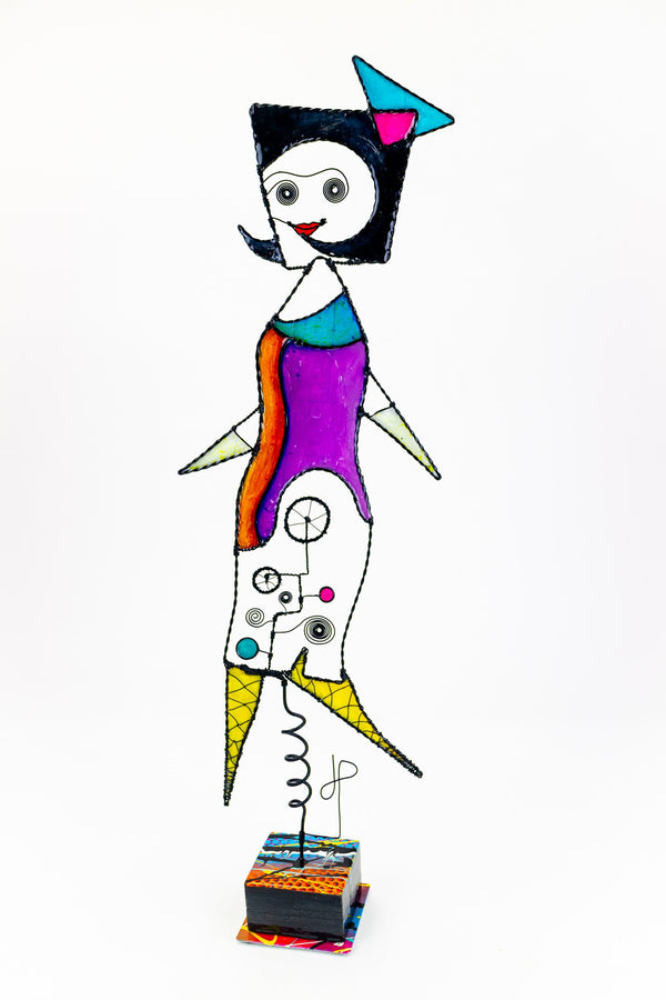 YELLOW IS LIKE “IN” THIS YEAR, 25" x 7" x 3.5" Sculpture J. Paterson